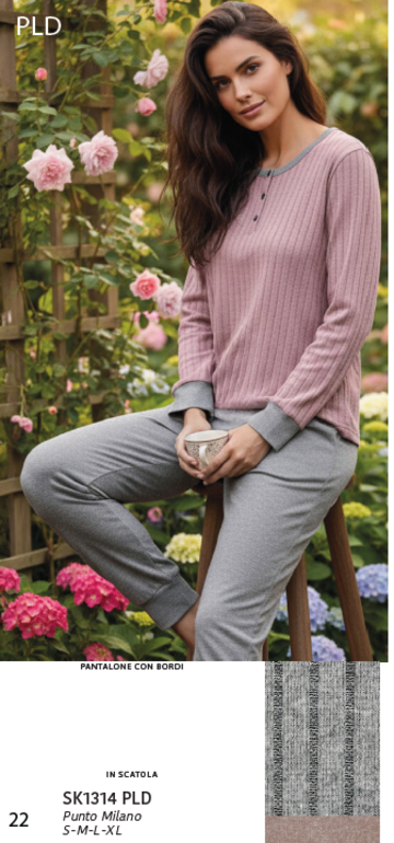 KARESK1314PLD- sk 1314 pld pigiama donna p.milano - Fratelli Parenti